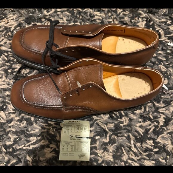 RED WING VINTAGE Steel toe work shoes NEW old stock mens 10.5 ANSI Z41.1 1967/75